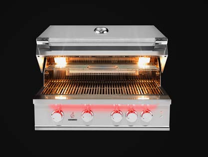 TrueFlame 25" 3 Burner Gas Grill - Natural Gas